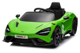 12V McLaren 765LT Verde con Licencia Eléctrico para niños